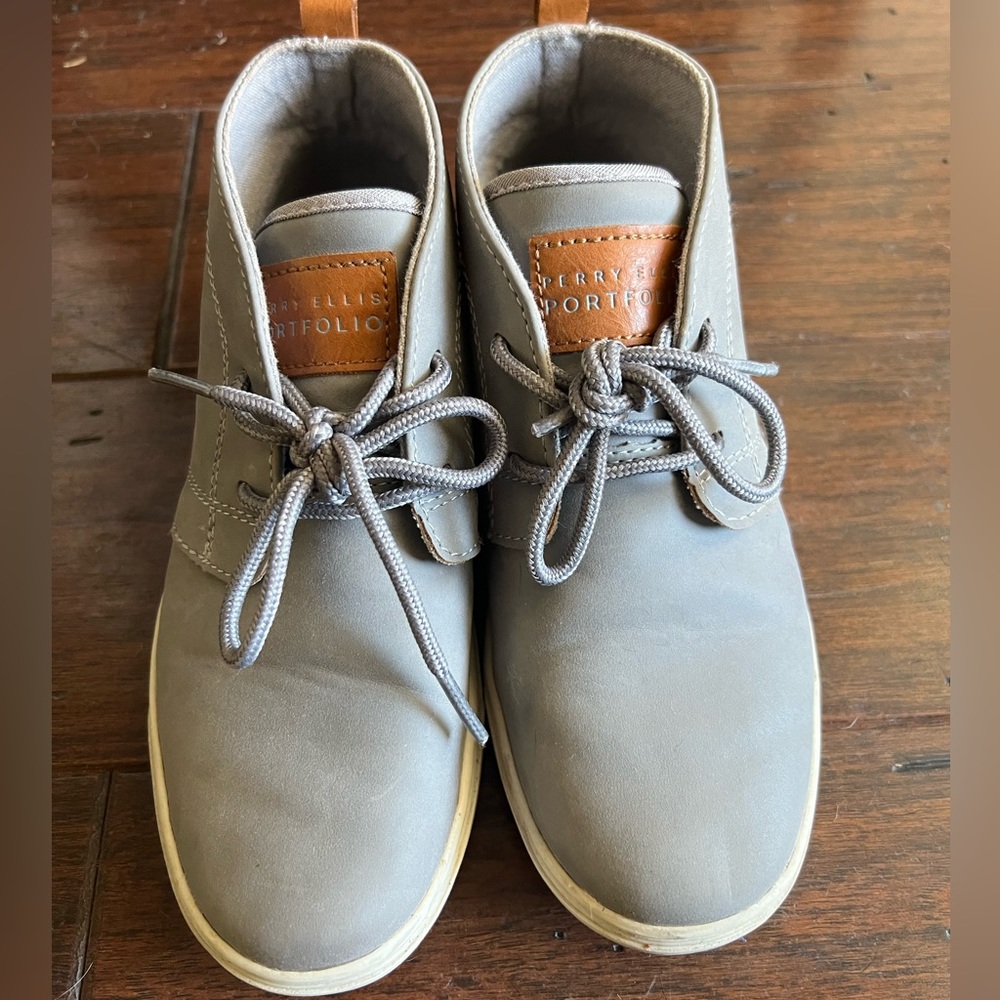 Kids Perry Ellis Portfolio dress up boot grey